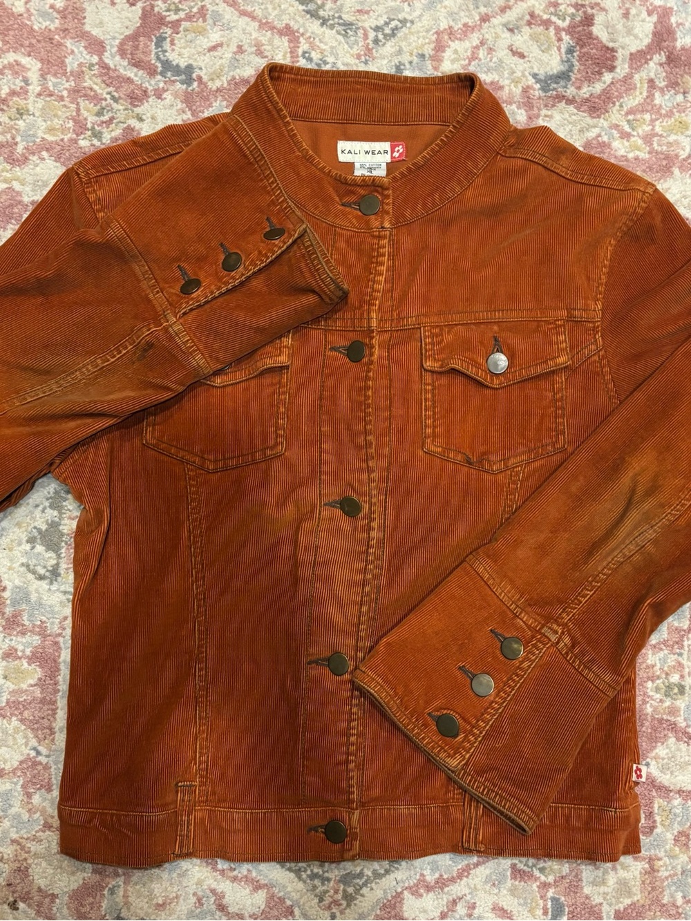 Kali Wear Vintage Orange Corduroy Jacket